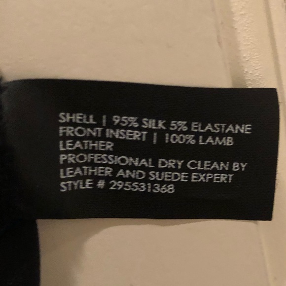 Club Monaco Collection silk and leather cami - Picture 6 of 6